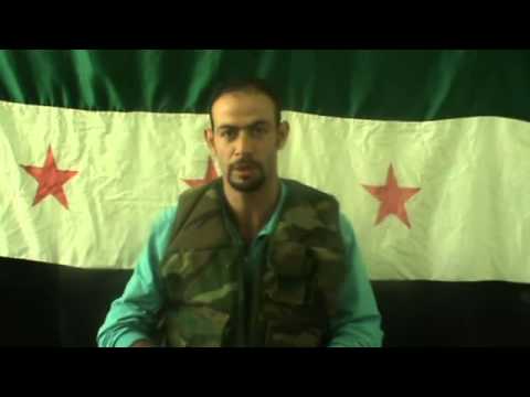 انشقاق الرقيب المجند خالد النايف من مرتبات الحرس الجمهوري اختصاص كيمياء وانضمامه إلى الجيش السوري الحر في حلب