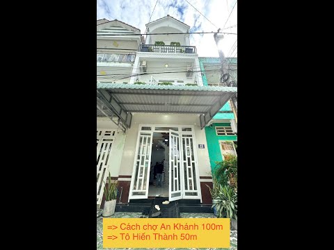 Bán nhà 2 lầu mới đẹp lộ giới 10m sổ hồng hoàn công tặng full nội thất