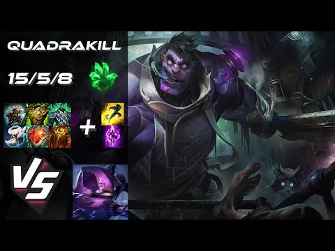 TOP Dr. Mundo vs Kennen [QUADRAKILL] - EU Grandmaster Patch 14.19