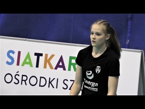 Energa MKS SMS Kalisz vs ŁKS Siatkówka Żeńska; Finał MP Kadetek Olecko 2021 - faza grupowa