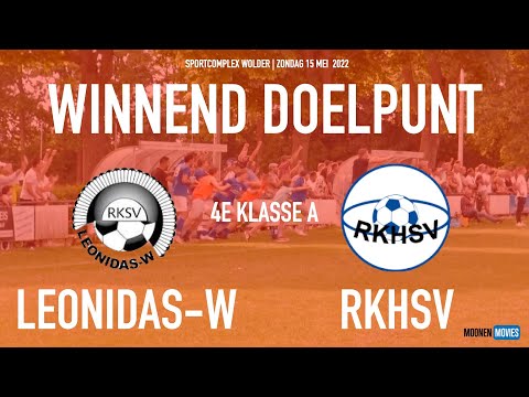 Het winnende doelpunt bij de wedstrijd tussen Leonidas-W en RKHSV in de 4e Klasse A van 15-05-2022