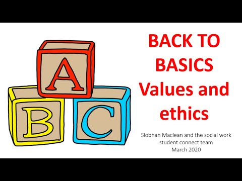 Values & Ethics: A Back to Basics Webinar. Student Connect Webinar 78