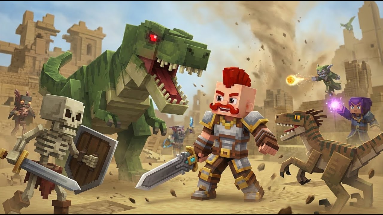 🔴luchamos contra los dinos de hytale #ad