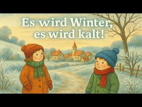 Es wird Winter, es wird kalt! ❄️🧣 | Kinderlied über Frost, Mütze & Schnee 🎵✨