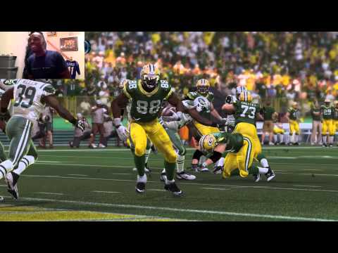 Madden 15 My Player WR - Ep. 3 - LIVE COMMENTARY - TD Catch! Aaron Rodgers Injured!