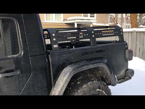 2021 Jeep Gladiator Rubicon Bed Rack by Fishbone Offroad.