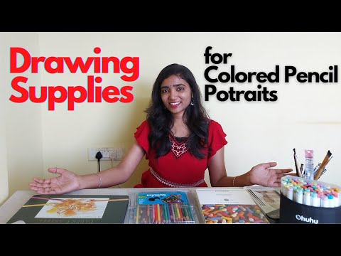 Drawing Materials I use in My Colored Pencil Portraits