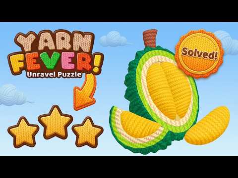 Yarn Fever! Unravel Puzzle Levels 1-3 Walkthrough 🧶 All Solutions & Tips!