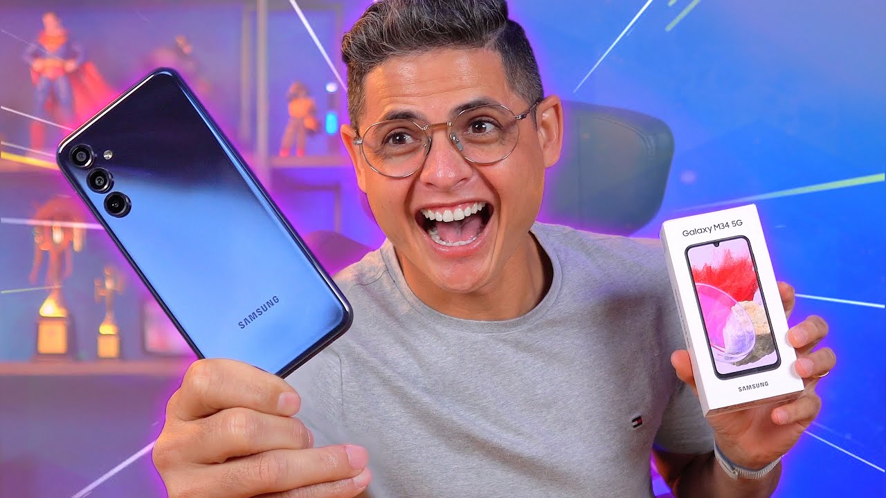 CHEGOU! Galaxy M34 5G, o novo SAMSUNG com BATERIA GIGANTE! Unboxing e Impressões