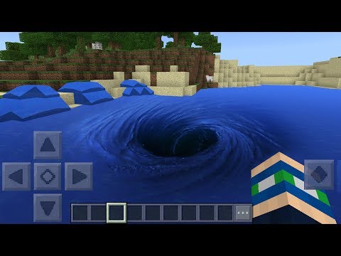 How to Make a WORKING WHIRLPOOL in Minecraft Pocket Edition! (NO MODS!)
