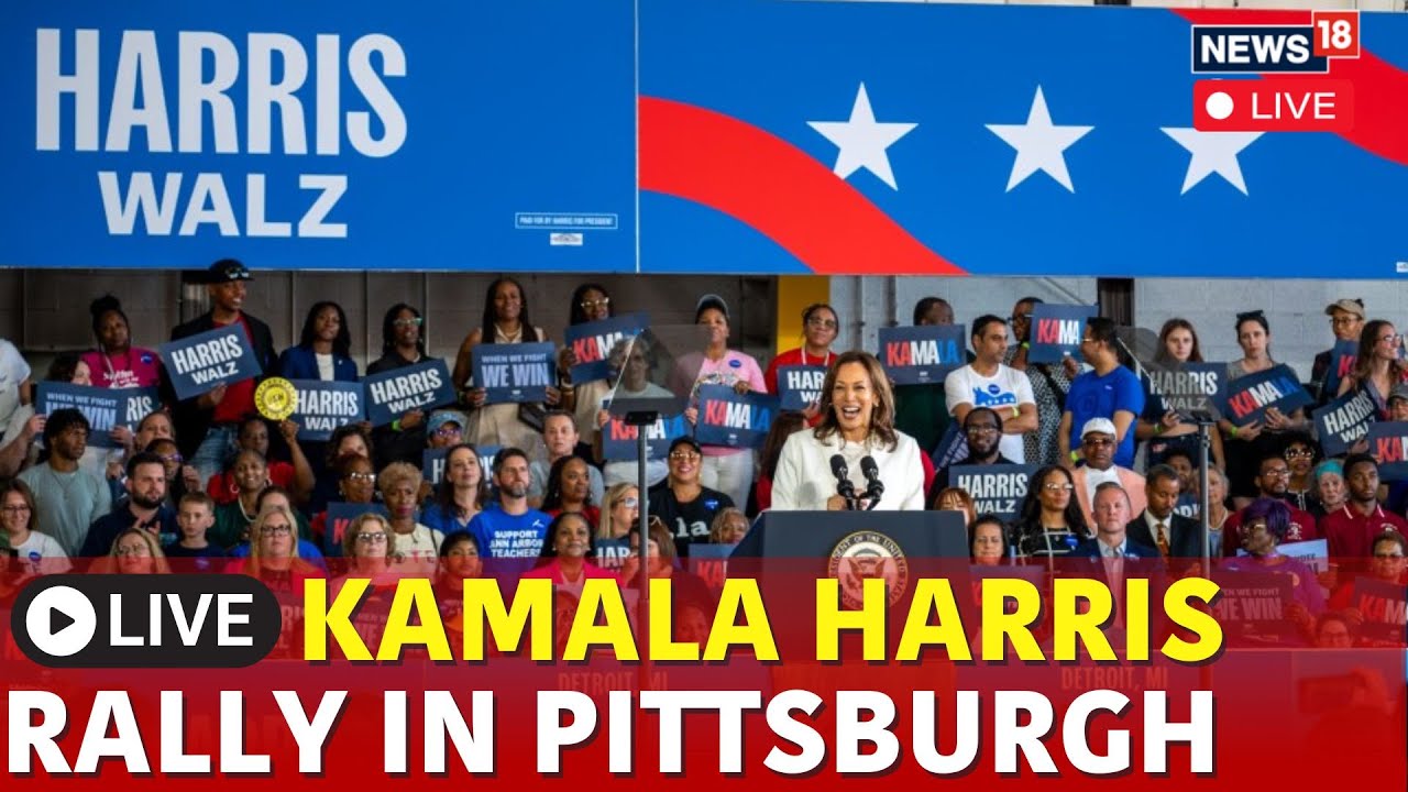 Kamala Harris LIVE | Kamala & Tim Walz Tour In Pittsburgh Live | DNC 2024 | Kamala Rally Live | N18G