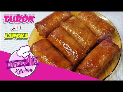 Turon with Langka / Banana Lumpia with Caramel / Crispy Banana and Langka Turon