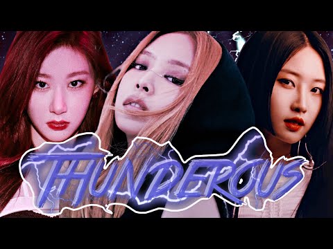 Stray Kids x Blackpink x Everglow x Itzy “Thunderous/Pink Venom/First/MITM” {Thunderous}