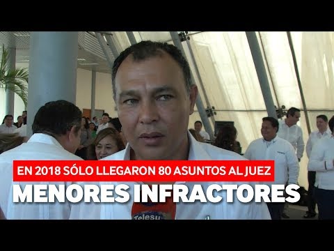EN 2018 SÓLO 80 ASUNTOS DE MENORES INFRACTORES LLEGARON AL JUEZ.