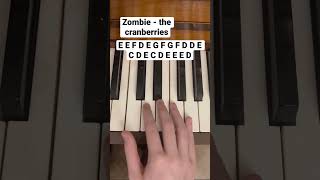 Download lagu Zombie - the cranberries // easy piano tutorial mp3