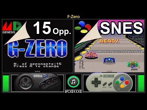 [NEW Demo] F-Zero (Sega Genesis vs SNES) Real Hardware Comparison