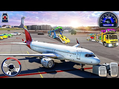 Flying Airplane Car Transporter Pilot - Transport Truck Driving Game | Android Gameplay