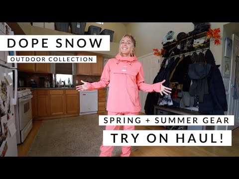 DOPE SNOW OUTDOORS | Try on Haul of the new collection