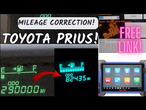 Toyota Prius Instrument Cluster Mileage correction adjustment with Autel IM608 XP400 PRO EASY!