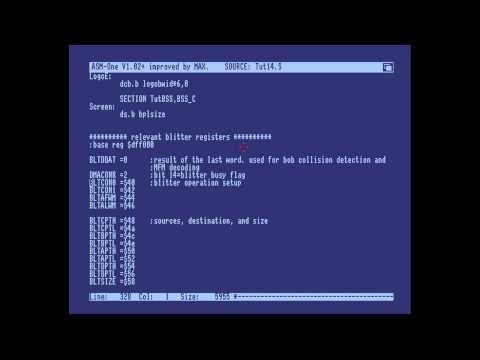 Amiga Hardware Programming 14 - Blitter channels, minterms, shifting and masking