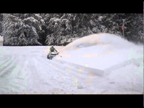 Craftsman / Sears 42'' Tractor Snowblower Attachment - Snow Storm 07-Mar-2011