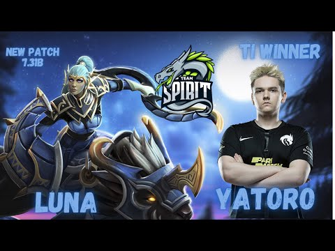 T.Spirit.Yatoro [ Luna ]  Safe Lane / TI WINNER / Best Carry Of Dota 2