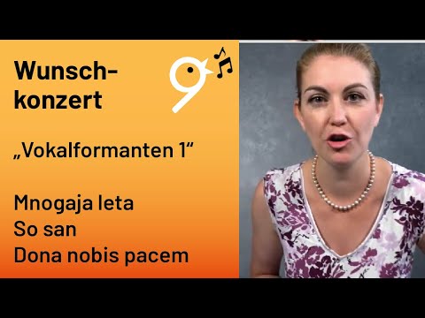 Einsingen um 9 - LIVE - vom 8. August 2022 mit Julia Schiwowa (Vokalformanten, Formanten)