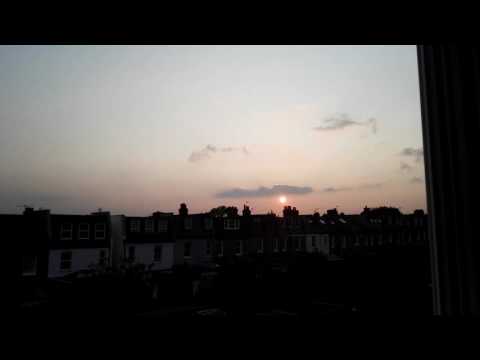 Sunset time-lapse 28-05-2016 Raynes Park South West London United Kingdom