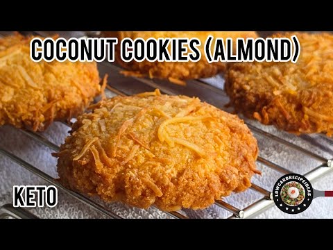 Keto Coconut Cookies | Soft & chewy or crispy | Almond or coconut flour | Tastes coconutty