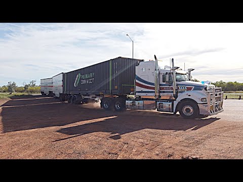 MORE Massive road trains at roadhouses in outback Australia