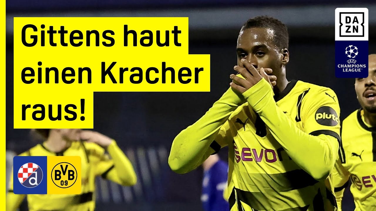 BVB greift ganz oben an: Dinamo Zagreb - Borussia Dortmund | UEFA Champions League | DAZN Highlights