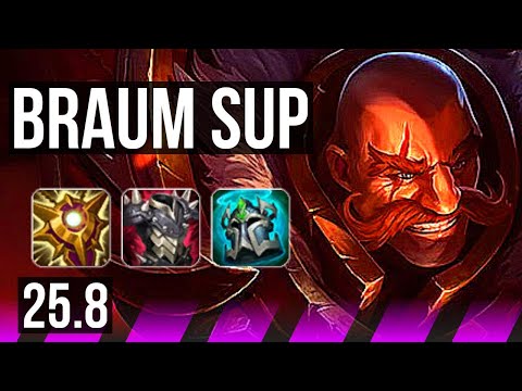 BRAUM & Ezreal vs RAKAN & Miss Fortune (SUP) | KR Challenger | 25.8