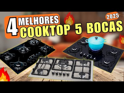 [ATUALIZADO] ✅TOP 4 Melhor cooktop 5 bocas 2025 - Melhor cooktop 5 bocas a gás custo benefício
