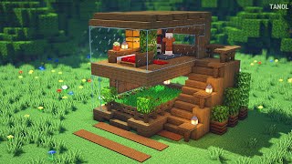⚒️ Minecraft : How To Build a A wild house suitable for survival_마인크래프트 건축 : 생존에 적합한 야생 집 만들기