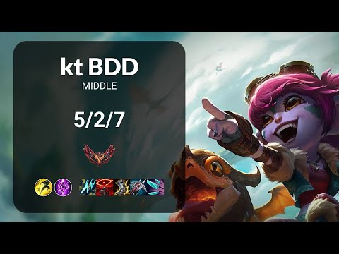 kt Bdd Tristana vs Azir MIDDLE - KR GRANDMASTER Patch 13.12