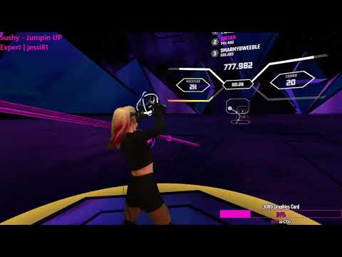 Sushy - Jumpin UP Synth Riders Expert Twitch Mixed Reality