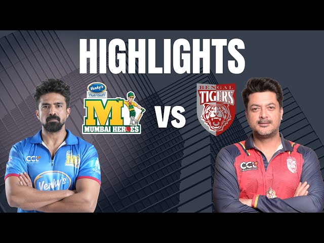 CCL 2025 Match 10 Highlights – Mumbai Heroes vs Bengal Tigers | Cricket Highlights | #CCL2025