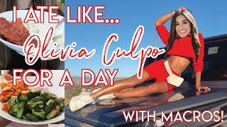 I Eat Like OLIVIA CULPO For A Day! (With Macros)