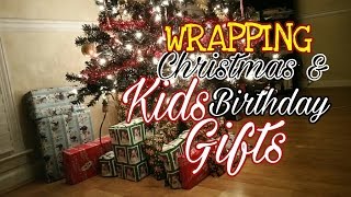WRAPPING CHRISTMAS & KIDS BIRTHDAY GIFTS ♡ VLOGMAS DAY 17