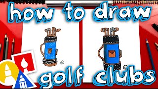 How To Draw A Golf Club Bag For Father