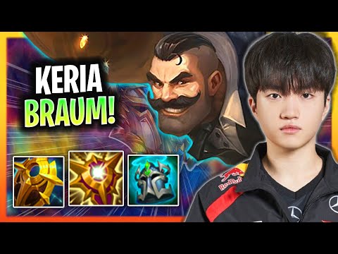 LEARN HOW TO PLAY BRAUM SUPPORT LIKE A PRO! | T1 Keria Plays Braum Support vs Rakan! Season 2025