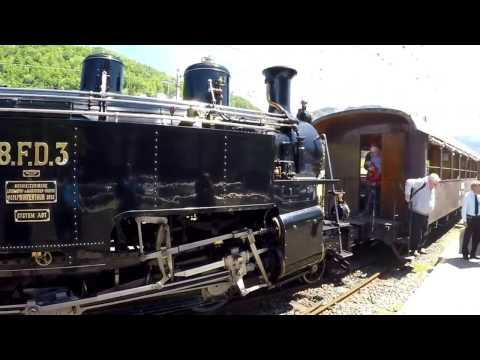 STEAM TRAIN Blonay - Chamby Railway Museum (Switzerland)