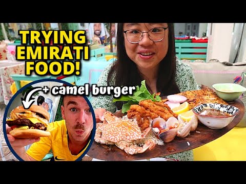 First time trying CAMEL MEAT!๐ฆ๐ช + Emirati specialty dishes - DUBAI FOOD TOUR & TRAVEL VLOG
