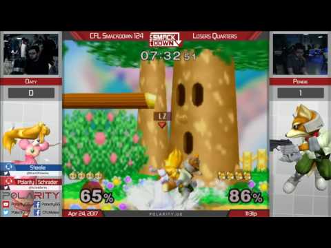 CFL Smackdown 124 Melee - Oaty (Peach) vs Pengie (Fox) - Losers Quarters