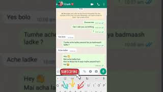 Pichup line for Crush and Unknown girl😍😘 | WhatsApp chat | chating tips