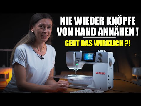 Anleitung: Der Knopfannähfuß - Knöpfe ganz einfach mit der Nähmaschine annähen!