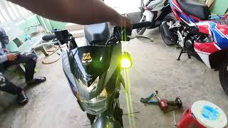 Trợ Sáng Kenzo Kz40 V3.2 Cho Raider Satria Kèm Mạch Tích Hơp 1 Nút Nhấn Tại T23Shop Cần Thơ