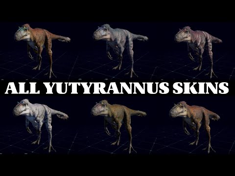 ALL YUTYRANNUS SKINS | JURASSIC WORLD EVOLUTION 2