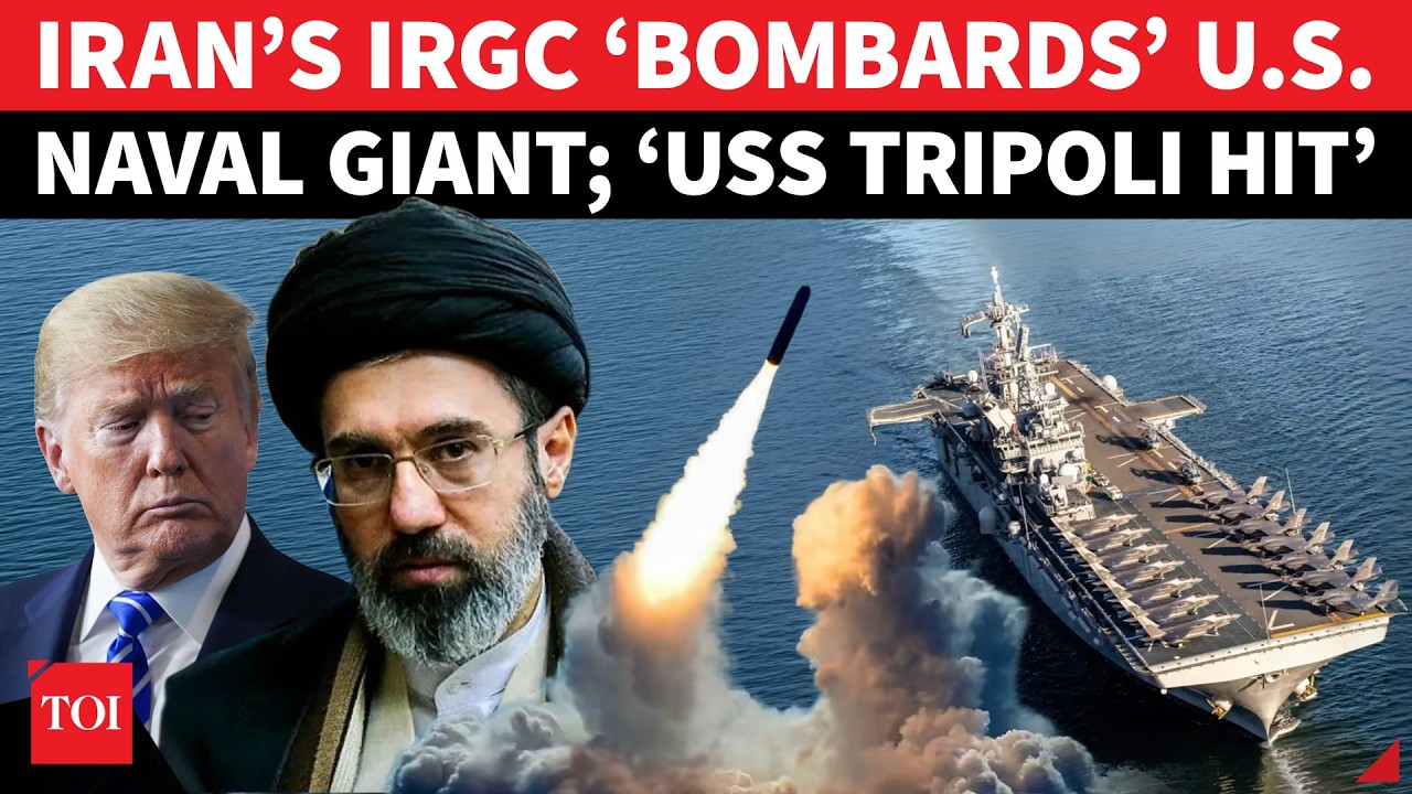 ‘USS Tripoli BOMBED’: Iran Claims Strike On American Warship, Raises Fears Of Direct Naval Clash