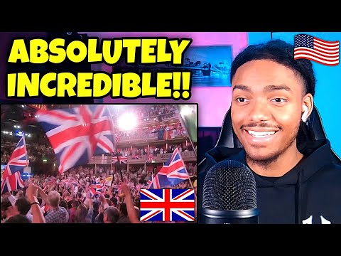 AMERICAN REACTS to Jerusalem and God save the Queen - Last night of the Proms 2012
